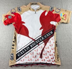 Jakroo Gallo Bicycle Club Cycling Jersey 2XL E&J Gallo Winery Full Zip